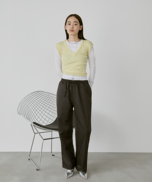 duei(デュイ)の「シアーロングスリーブUネックカットソー(Tシャツ/カットソー・レディース・ブラック/ホワイト・FREE)」の8枚目の写真