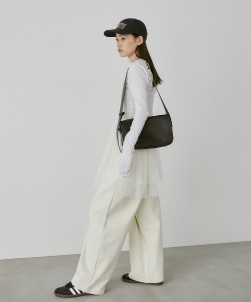 duei(デュイ)の「シアーロングスリーブUネックカットソー(Tシャツ/カットソー・レディース・ブラック/ホワイト・FREE)」の10枚目の写真