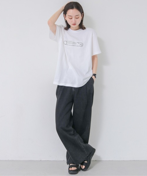 UNIT CHEST(ユニットチェスト)の「【UNIT CHEST】unique unisex T-shirt VTFAコラボT ”SAFETY PIN” by Aya Yamamoto(Tシャツ/カットソー・レディース・ホワイト/ブラック・L/M/S)」の6枚目の写真