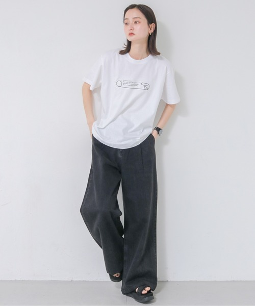 UNIT CHEST(ユニットチェスト)の「【UNIT CHEST】unique unisex T-shirt VTFAコラボT ”SAFETY PIN” by Aya Yamamoto(Tシャツ/カットソー・レディース・ホワイト/ブラック・L/M/S)」の8枚目の写真