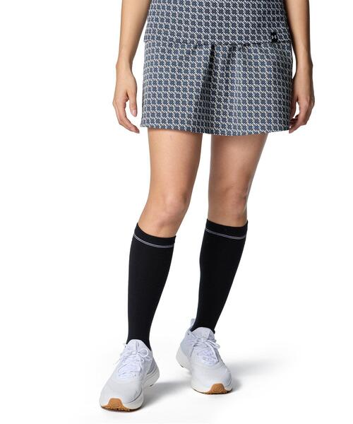 UNDER ARMOUR(アンダーアーマー)の「UAドライブ モノグラム チェック スカート(ゴルフ/レディース)(スカート・レディース・グレー×ホワイト・M/XL/S/L)」の1枚目の写真