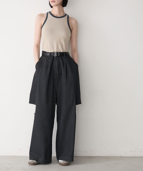 新品タグ付き⭐︎ RJUBILEE リブタンクトップ ROPÉ(ロペ) / 【新色追加】カップ付きスクエアリブタンクトップ