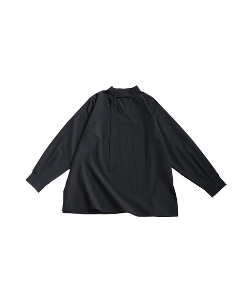 antiqua(アンティカ)の「タイレイヤードシャツ(シャツ/ブラウス・レディース・ブラック/ホワイト・ONESIZE)」の14枚目の写真
