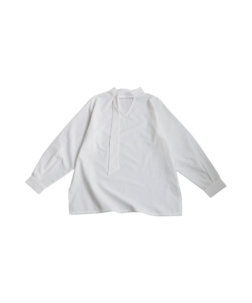 antiqua(アンティカ)の「タイレイヤードシャツ(シャツ/ブラウス・レディース・ブラック/ホワイト・ONESIZE)」の13枚目の写真