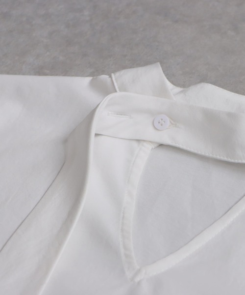 antiqua(アンティカ)の「タイレイヤードシャツ(シャツ/ブラウス・レディース・ブラック/ホワイト・ONESIZE)」の15枚目の写真