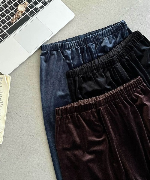 DECADE CLASSIC(ディケイド クラシック)の「【DECADE CLASSIC】ベルベットワイドパンツ(その他パンツ・レディース・ブラック/ネイビー/ブラウン・MEDIUM/LARGE)」の12枚目の写真