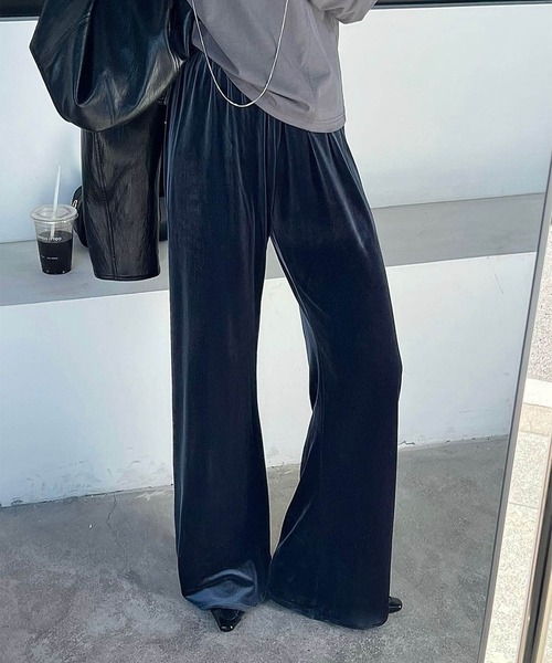 DECADE CLASSIC(ディケイド クラシック)の「【DECADE CLASSIC】ベルベットワイドパンツ(その他パンツ・レディース・ブラック/ネイビー/ブラウン・MEDIUM/LARGE)」の13枚目の写真