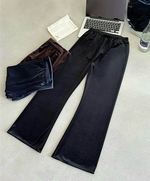 DECADE CLASSIC(ディケイド クラシック)の「【DECADE CLASSIC】ベルベットワイドパンツ(その他パンツ・レディース・ブラック/ネイビー/ブラウン・MEDIUM/LARGE)」の16枚目の写真