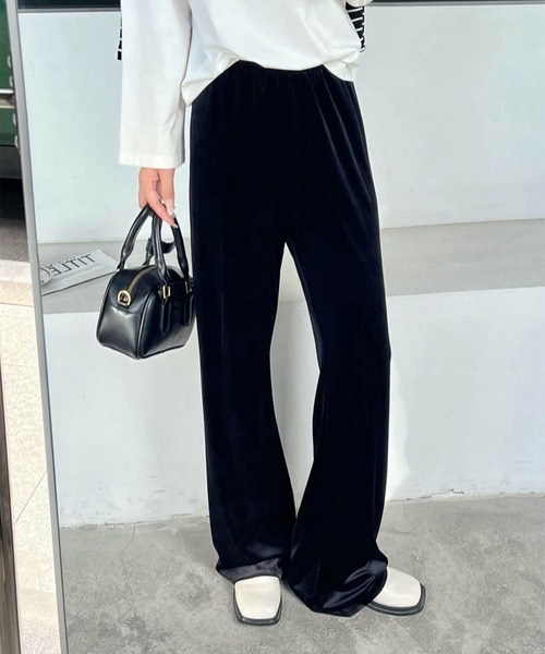 DECADE CLASSIC(ディケイド クラシック)の「【DECADE CLASSIC】ベルベットワイドパンツ(その他パンツ・レディース・ブラック/ネイビー/ブラウン・MEDIUM/LARGE)」の22枚目の写真