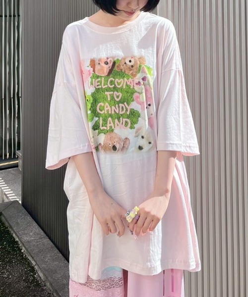 CandyStripper キャンディストリッパー ロンT Kozue Akimoto×Candy Stripper//PHOTO COLLAGE L/S TEE(COLOR
