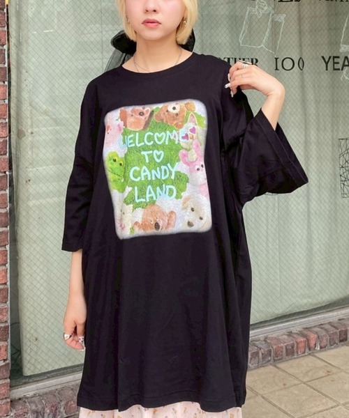 Candy stripper Tシャツ Candy Stripper tシャツ RUSH CHICK BIG Tシャツ レディース