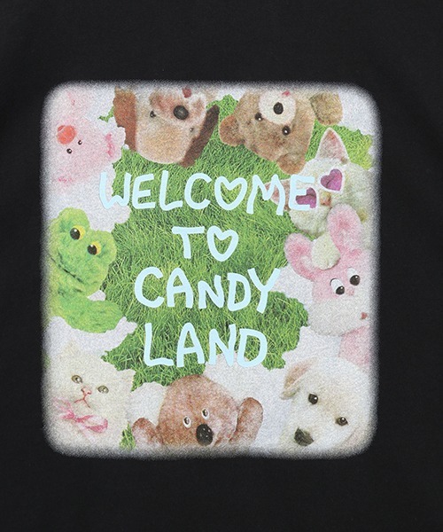 Candy Stripper(キャンディストリッパー)の「CANDY LAND BIG BIG Tシャツ(Tシャツ/カットソー・レディース・オフホワイト/ライトブルー/ブラック/ピンク・FREE)」の9枚目の写真