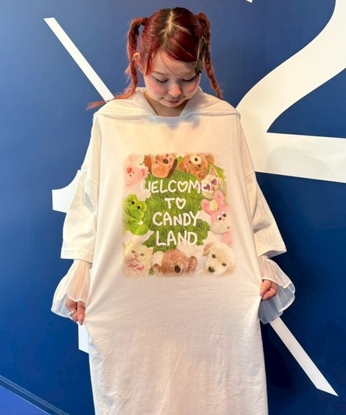 CandyStripper キャンディストリッパー ロンT セール】8BIT CANDY ロングスリーブ Tシャツ（Tシャツ