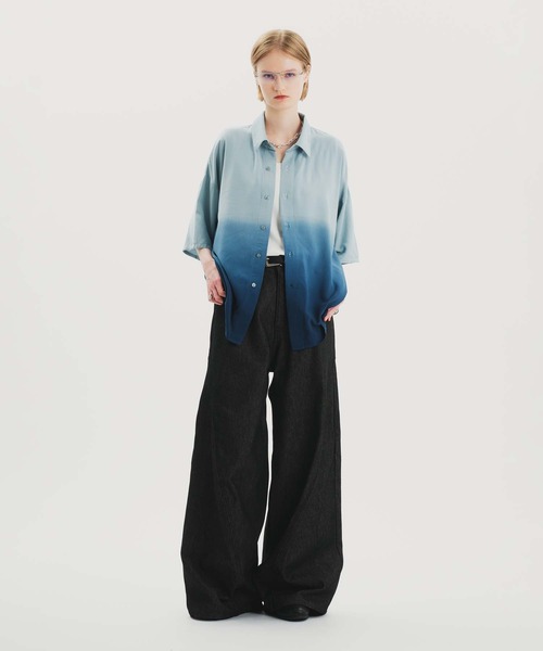 セール】RIGID DENIM 3D CURVE BAGGY PANTS/リジットデニム3D