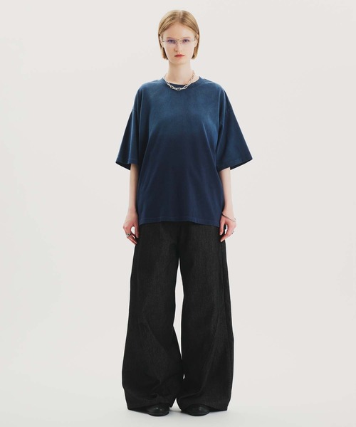 パンツ 939 rigid denim @ goffa.x セール】RIGID DENIM 3D CURVE BAGGY PANTS/リジットデニム3D