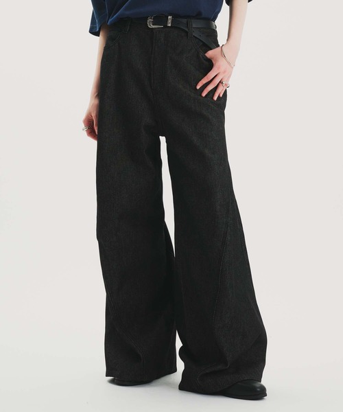 selle glant ジーンズ RIGID DENIM 3D CURVE BAGGY PANTS
