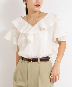 Lily Shawl Peplum Top（Tシャツ/カットソー）｜Her lip to