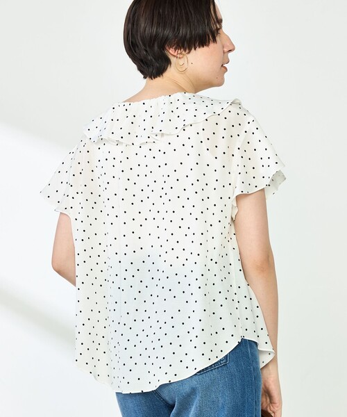 ブラウス シャツ 2wayラッフル衿ブラウス レディース セール】2wayラッフル衿ブラウス（シャツ/ブラウス）｜NOLLEY'S