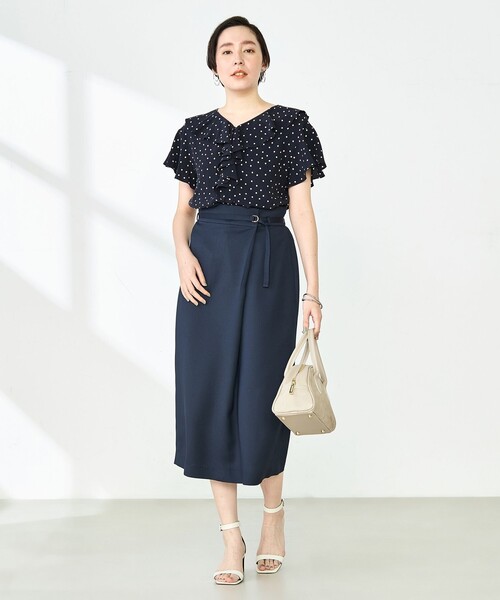 新品未使用◎今期ノーリーズ◎2wayラッフル衿ブラウス セール】2wayラッフル衿ブラウス（シャツ/ブラウス）｜NOLLEY'S