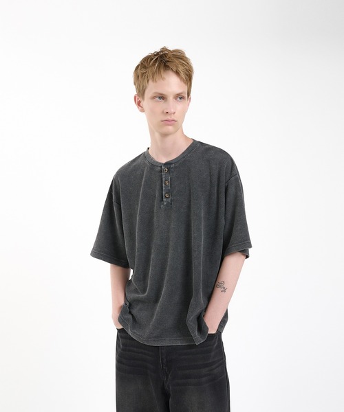 thermal henry neck T‐shirt/サーマルヘンリーネックTシャツ（Tシャツ