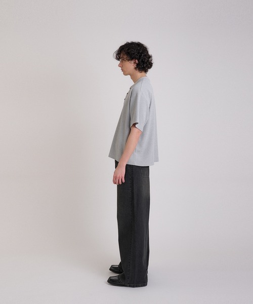 Regen Glanz（レーゲングランツ）の「thermal henry neck T‐shirt/サーマルヘンリーネックTシャツ（Tシャツ/カットソー・メンズ・ブラック/グレー/ネイビー/カーキ/アイボリー/ブラウン系その他/ブラック系その他/ブラック系その他2/レッド/サックスブルー・LARGE/MEDIUM/SMALL）」の18枚目の写真