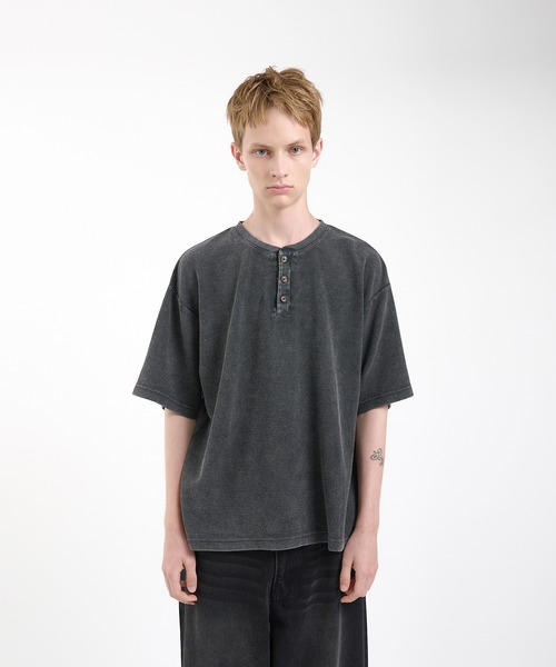 thermal henry neck T‐shirt/サーマルヘンリーネックTシャツ（T