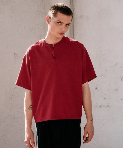 thermal henry neck T‐shirt/サーマルヘンリーネックTシャツ（Tシャツ