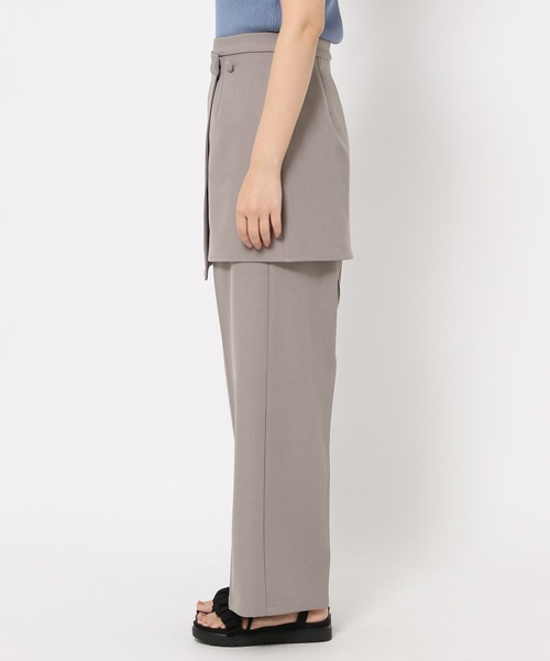 mysty woman(ミスティウーマン)の「ラップスカートセットパンツ 491359(スラックス・レディース・ホワイト系その他/ブラック/グレー・FREE)」の21枚目の写真