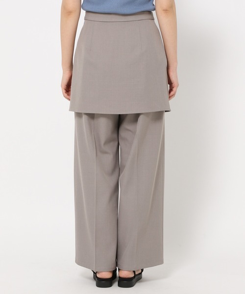 mysty woman(ミスティウーマン)の「ラップスカートセットパンツ 491359(スラックス・レディース・ホワイト系その他/ブラック/グレー・FREE)」の22枚目の写真