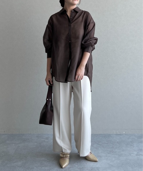 mysty woman(ミスティウーマン)の「ラップスカートセットパンツ 491359(スラックス・レディース・ホワイト系その他/ブラック/グレー・FREE)」の13枚目の写真