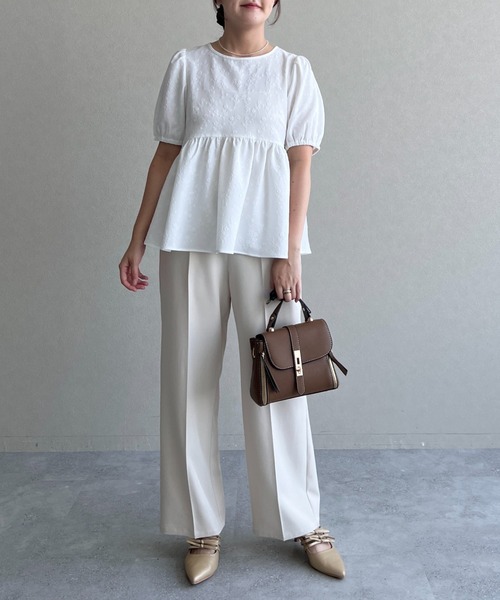 mysty woman(ミスティウーマン)の「ラップスカートセットパンツ 491359(スラックス・レディース・ホワイト系その他/ブラック/グレー・FREE)」の14枚目の写真