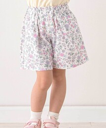 SLAP SLIP | 【お揃い/接触冷感】無地花柄ひまわり麻レーヨンタック入りショートパンツ(90~130cm)(その他パンツ)