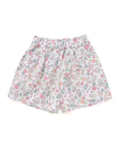 SLAP SLIP(スラップスリップ)の「【お揃い/接触冷感】無地花柄ひまわり麻レーヨンタック入りショートパンツ(90~130cm)(その他パンツ・キッズ・ベージュ/オレンジ/ピンク系その他/イエロー系その他/パープル系その他/ブルー系その他2・120cm/130cm/100cm/110cm/90cm)」の5枚目の写真