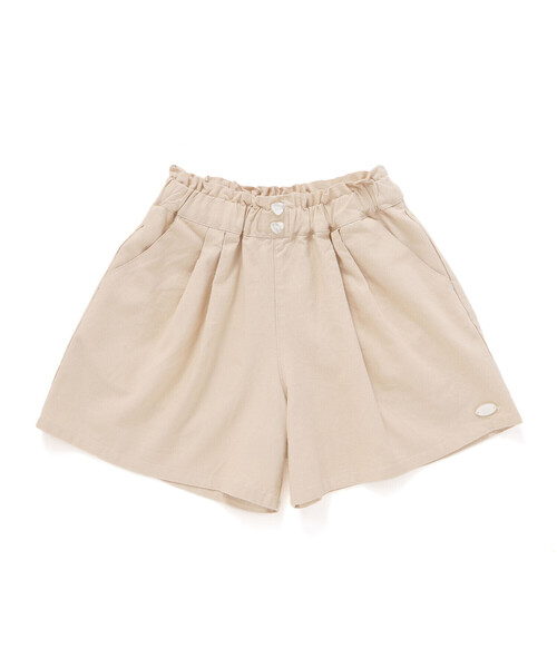 SLAP SLIP(スラップスリップ)の「【お揃い/接触冷感】無地花柄ひまわり麻レーヨンタック入りショートパンツ(90~130cm)(その他パンツ・キッズ・ベージュ/オレンジ/ピンク系その他/イエロー系その他/パープル系その他/ブルー系その他2・120cm/130cm/100cm/110cm/90cm)」の18枚目の写真