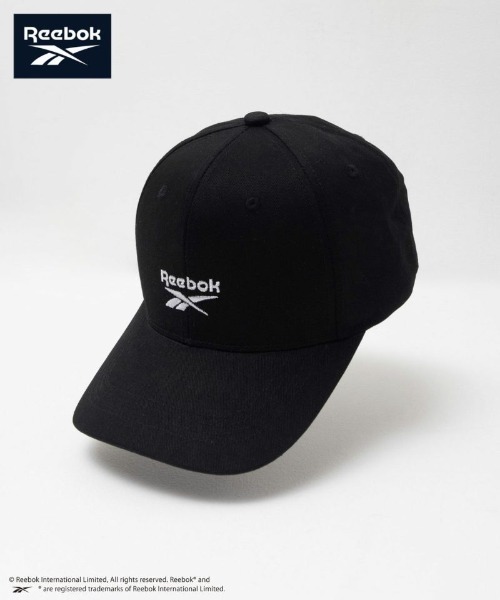 Reebok（リーボック）の「【別注限定展開】Reebok 深めのツイルキャップ　ユニセックス（キャップ・メンズ・ブラック/ベージュ・FREE）」の2枚目の写真