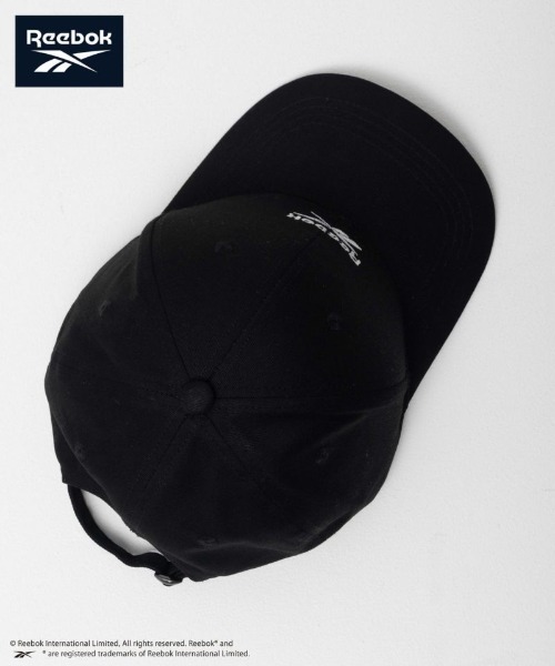 Reebok（リーボック）の「【別注限定展開】Reebok 深めのツイルキャップ　ユニセックス（キャップ・メンズ・ブラック/ベージュ・FREE）」の4枚目の写真