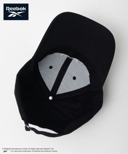 Reebok（リーボック）の「【別注限定展開】Reebok 深めのツイルキャップ　ユニセックス（キャップ・メンズ・ブラック/ベージュ・FREE）」の5枚目の写真