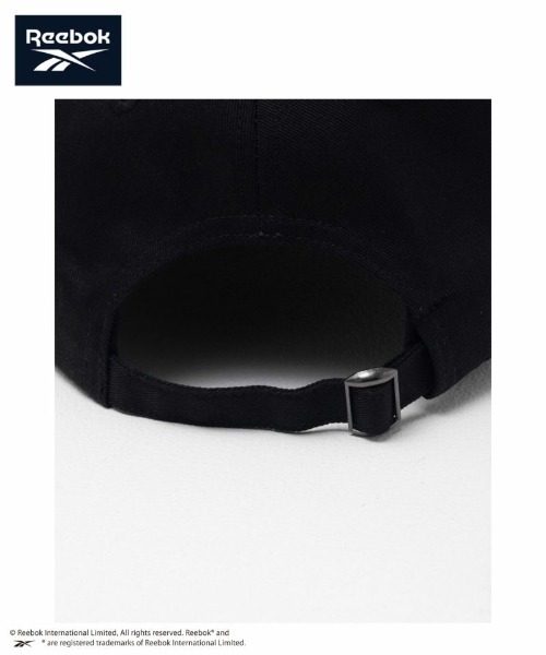 Reebok（リーボック）の「【別注限定展開】Reebok 深めのツイルキャップ　ユニセックス（キャップ・メンズ・ブラック/ベージュ・FREE）」の6枚目の写真