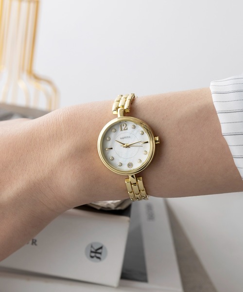 セール】【MAGASIN DE MODE Chou Chou】シンプルメタルウォッチ 腕時計