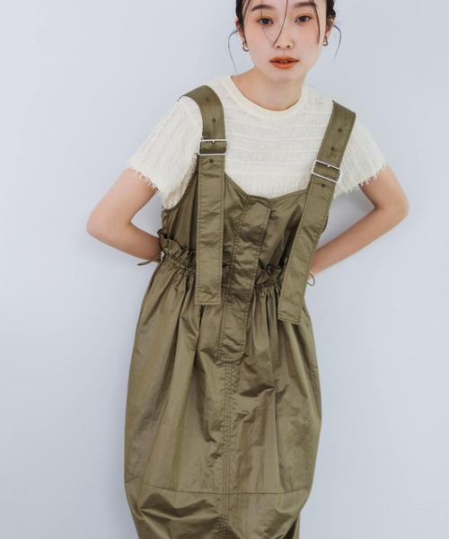 KBF（ケイビーエフ）の「ミニフリンジニットTEE（ニット/セーター・レディース・ネイビー/オレンジ系その他/イエロー系その他・ONE）」の5枚目の写真