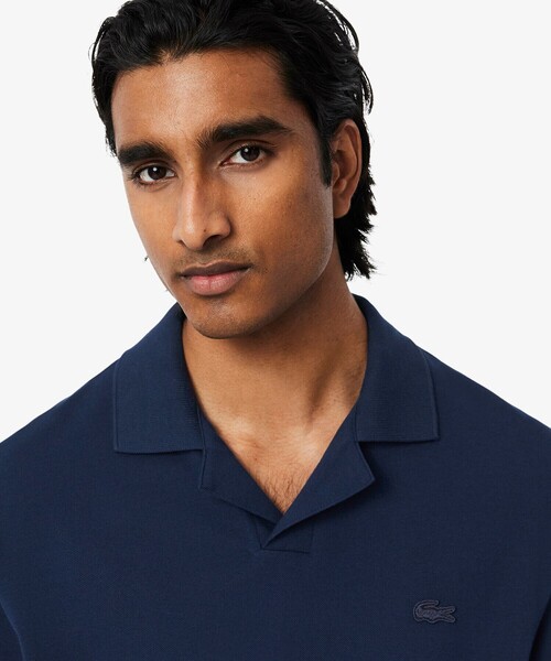LACOSTE(ラコステ)の「オープンカラーポロシャツ(ポロシャツ・メンズ・ネイビー/ホワイト/ブラウン・3/2/5/4)」の17枚目の写真