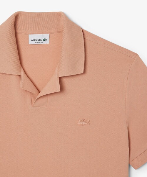 LACOSTE(ラコステ)の「オープンカラーポロシャツ(ポロシャツ・メンズ・ネイビー/ホワイト/ブラウン・3/2/5/4)」の8枚目の写真