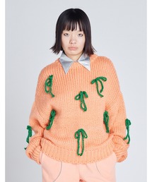 《Little Sunny Bite》ribbon knit top