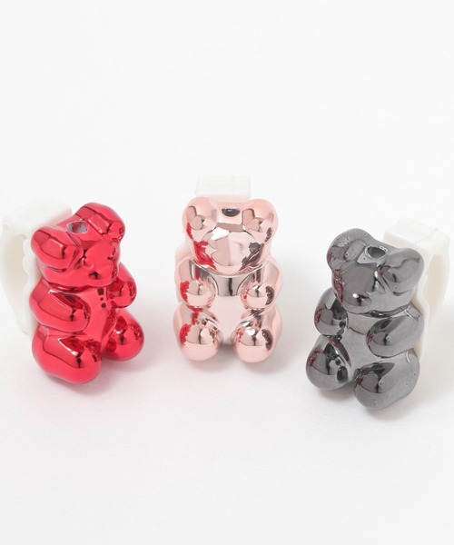 セール】メタリックベアシューズクリップ（シューズアクセサリー