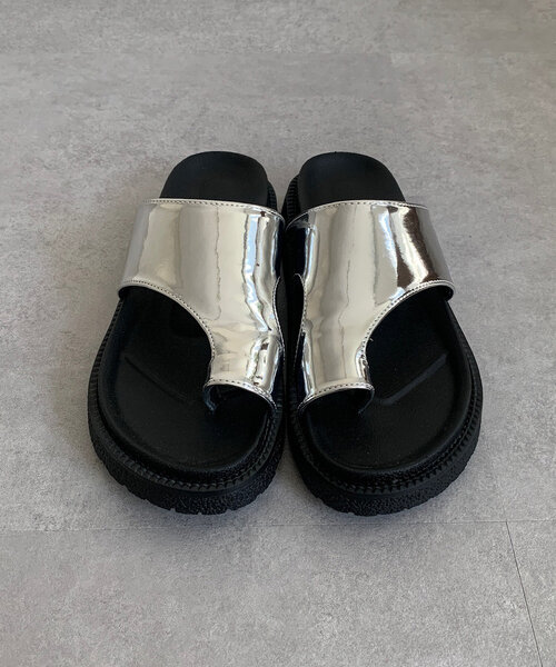 DouDou(ドゥドゥ)の「【WEB限定】トングサンダル(ブーツ・レディース・ブラック/シルバー・SMALL/MEDIUM/LARGE)」の5枚目の写真