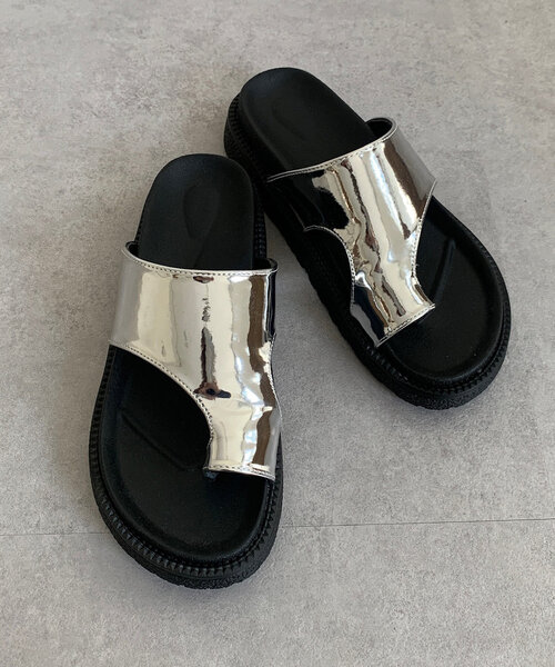 DouDou(ドゥドゥ)の「【WEB限定】トングサンダル(ブーツ・レディース・ブラック/シルバー・SMALL/MEDIUM/LARGE)」の15枚目の写真