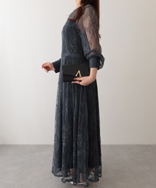 Lace Ladies(レースレディース)の「2WAY グリッター フラップ スクエア パーティー バッグ(クラッチバッグ・レディース・シルバー/ブラック/シャンパン・FREE)」の6枚目の写真
