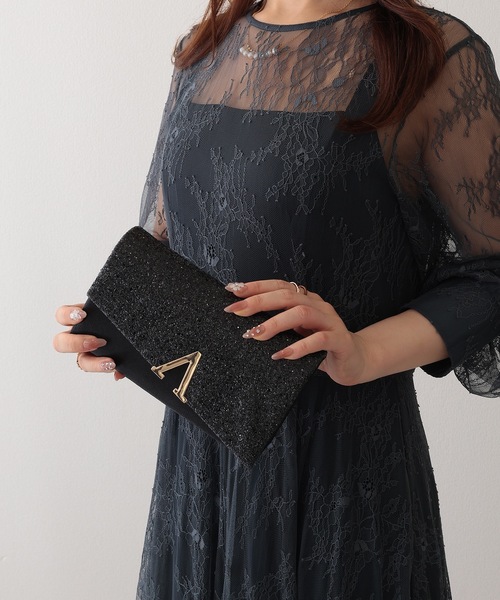 Lace Ladies(レースレディース)の「2WAY グリッター フラップ スクエア パーティー バッグ(クラッチバッグ・レディース・シルバー/ブラック/シャンパン・FREE)」の7枚目の写真