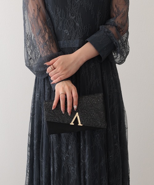 Lace Ladies(レースレディース)の「2WAY グリッター フラップ スクエア パーティー バッグ(クラッチバッグ・レディース・シルバー/ブラック/シャンパン・FREE)」の8枚目の写真