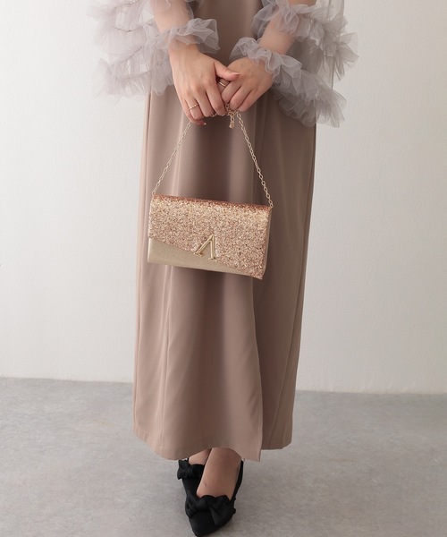 Lace Ladies(レースレディース)の「2WAY グリッター フラップ スクエア パーティー バッグ(クラッチバッグ・レディース・シルバー/ブラック/シャンパン・FREE)」の19枚目の写真